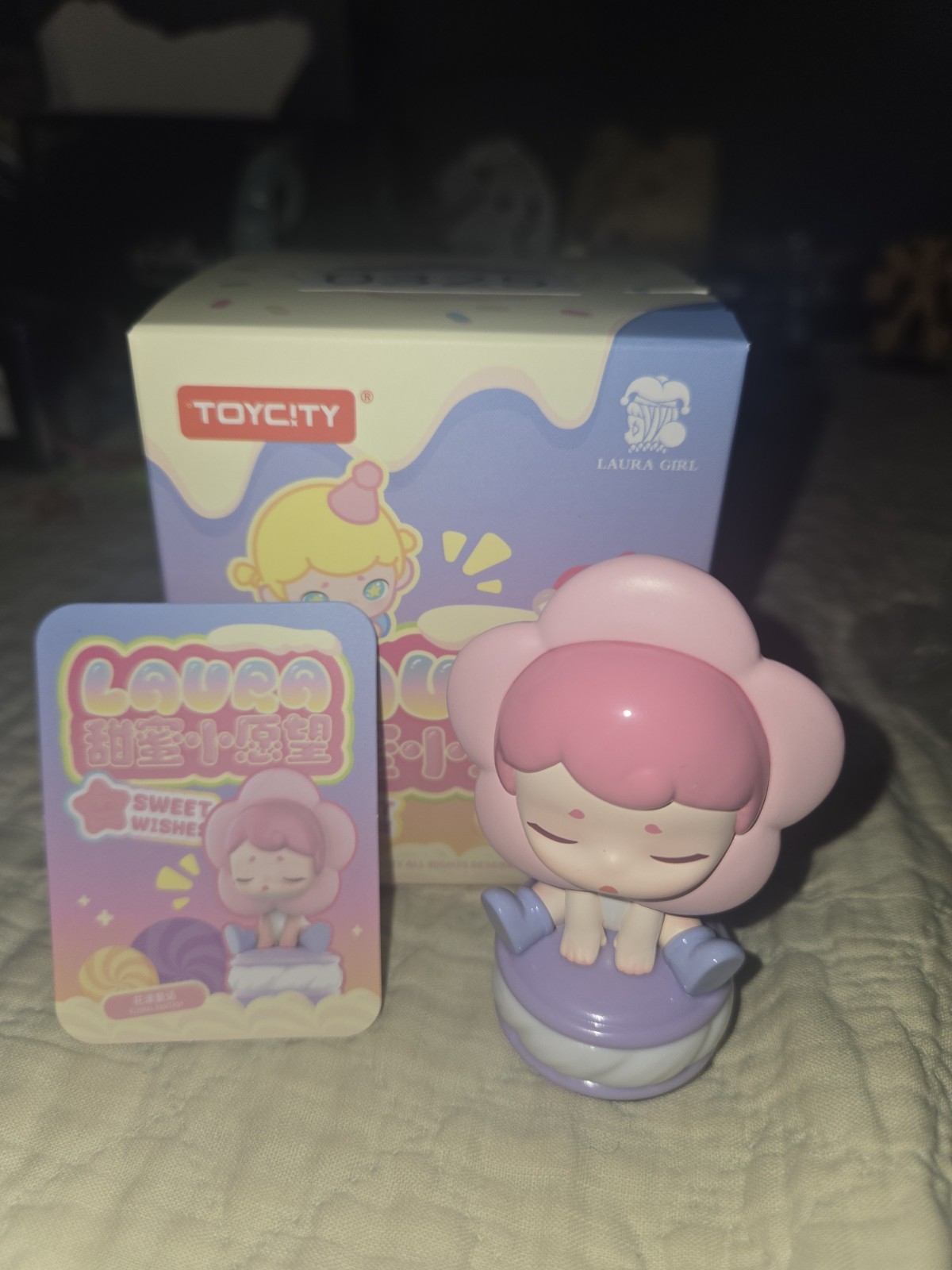 TOYCITY LAURA GIRL SWEET WISHES BLIND BOX FLORAL FANTASY CAKE TOPPER