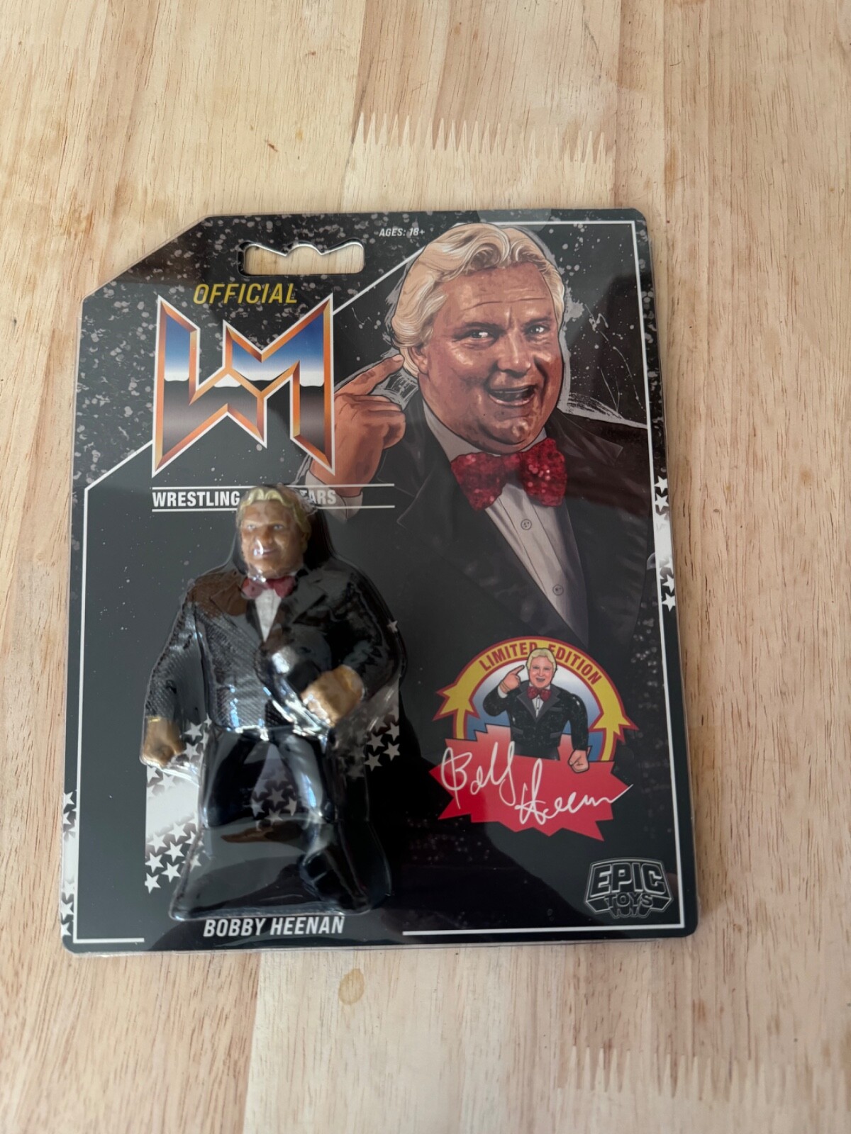 Epic Toys Bobby The Brain Heenan Black Suit 1/1250 Hasbro WWF WWE Free Shipping