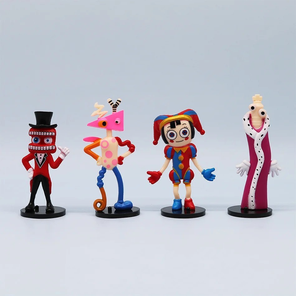 8pcs Digital Circus Anime Figures Set Ragatha Jax Pomni PVC Model Toy Gift