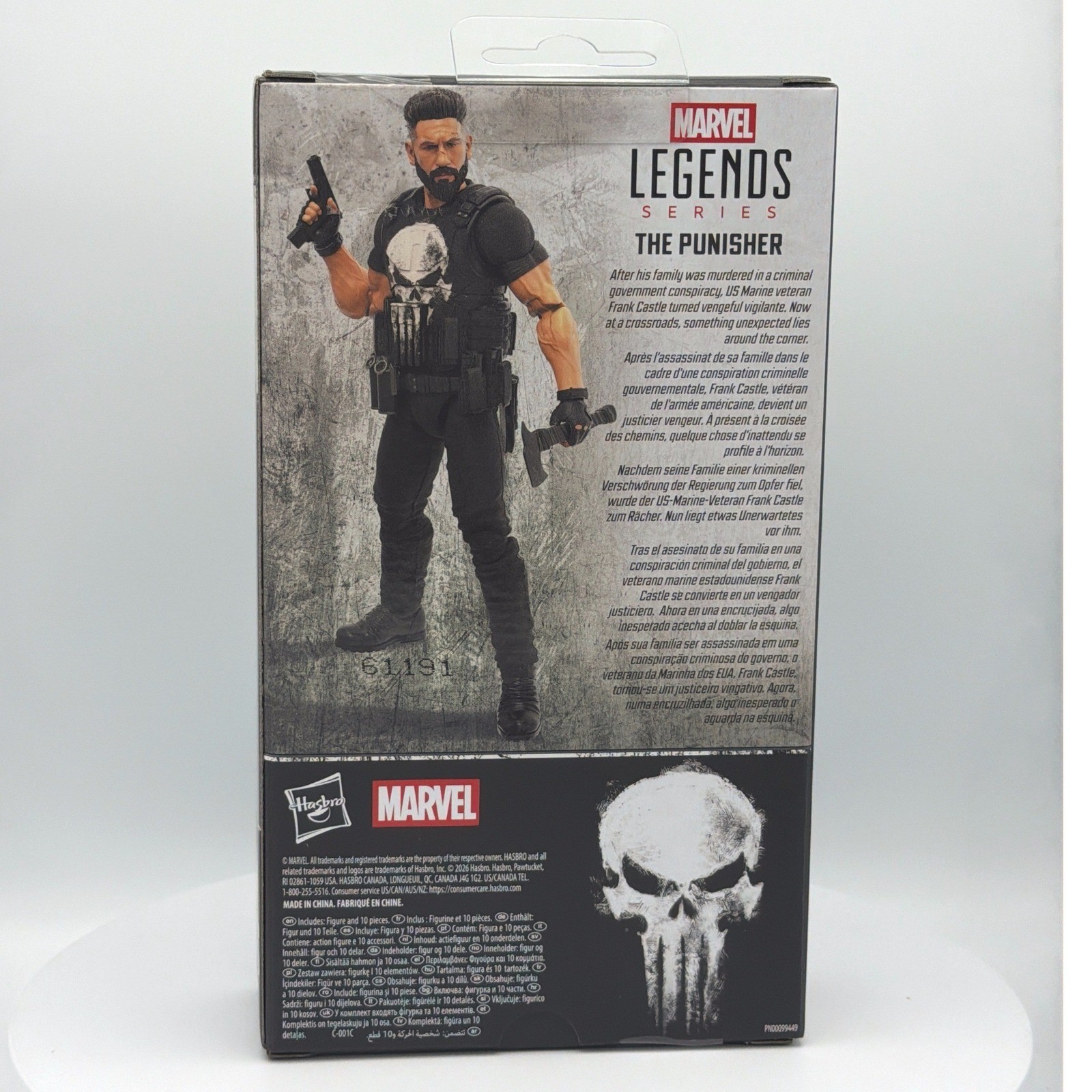 Marvel Legends The Punisher Action Figure Frank Castle G3488 Netflix Marvel
