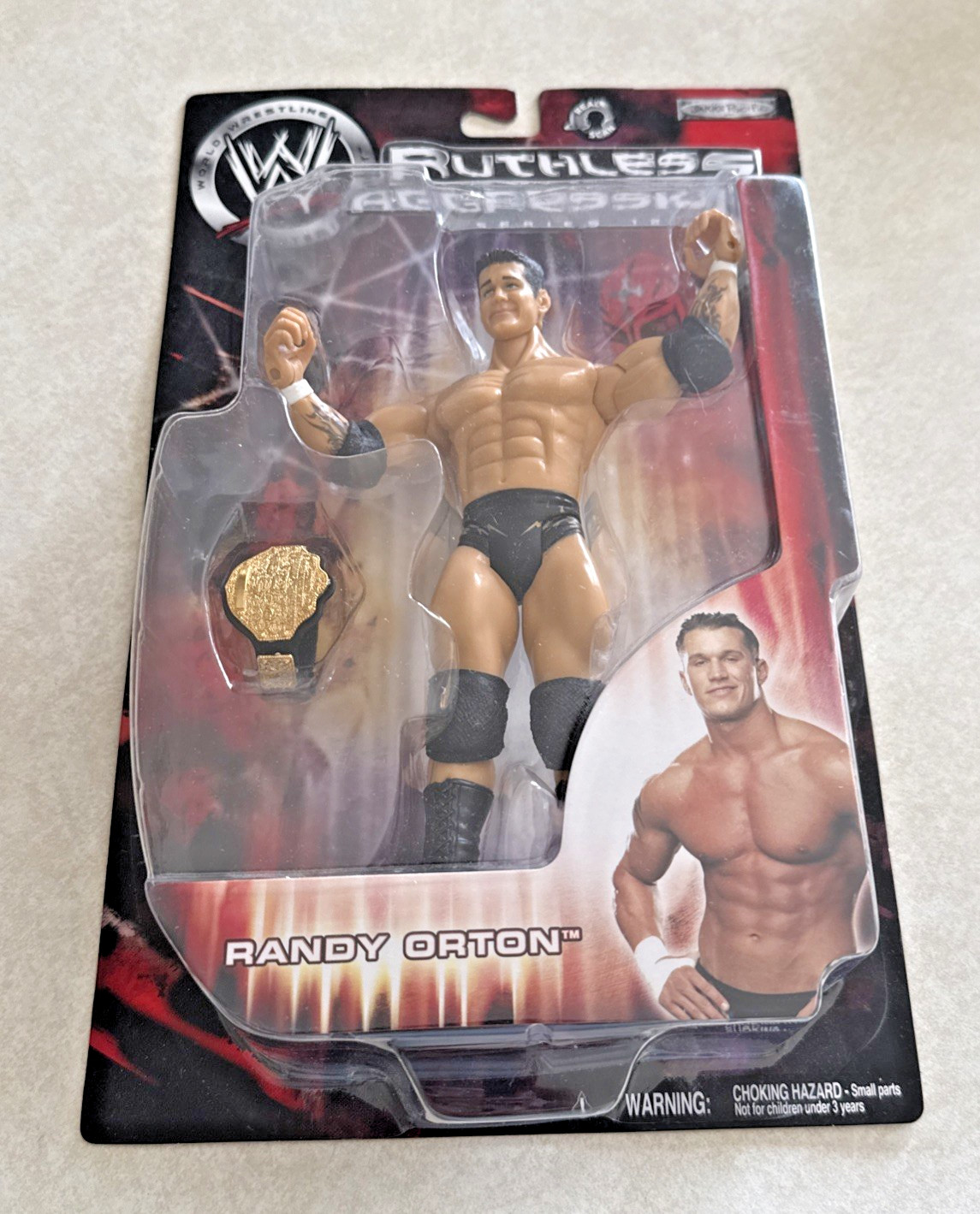 WWE RANDY ORTON 2004 RUTHLESS AGGRESSION Series 12 JAKKS Action Figure WWF