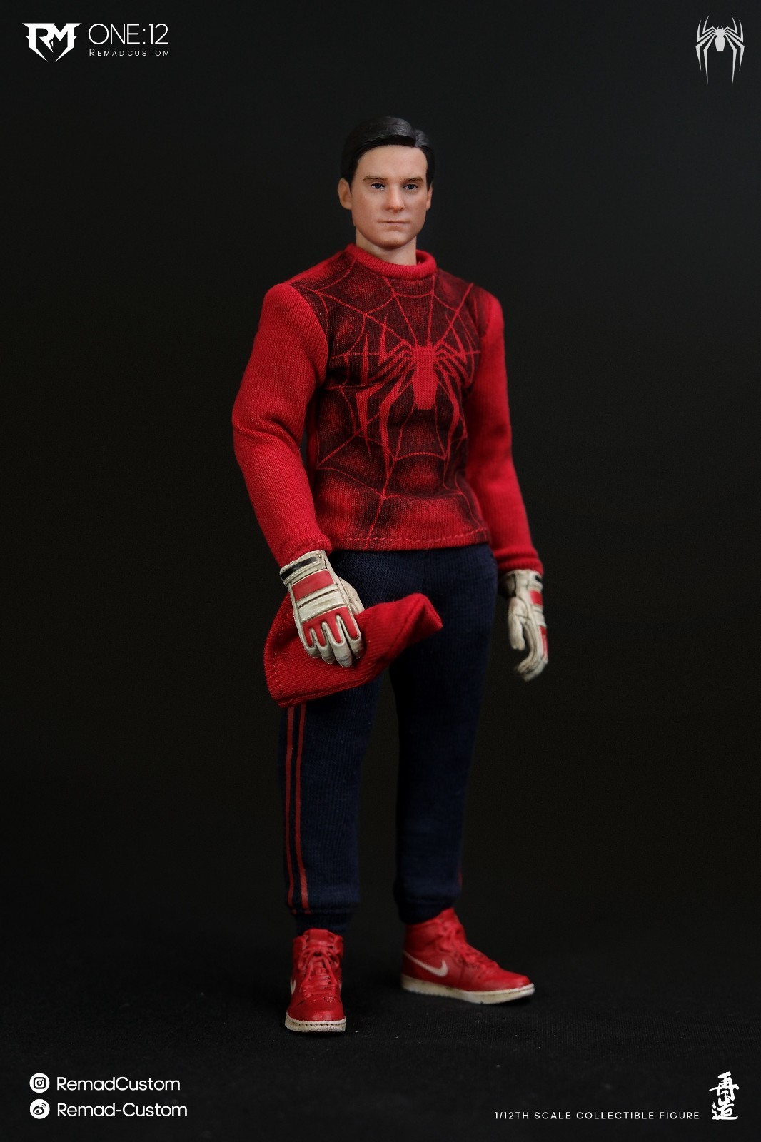 Remad Custom 1/12 RM-008 Human Wrestler Tobey Maguire Action Figure Model