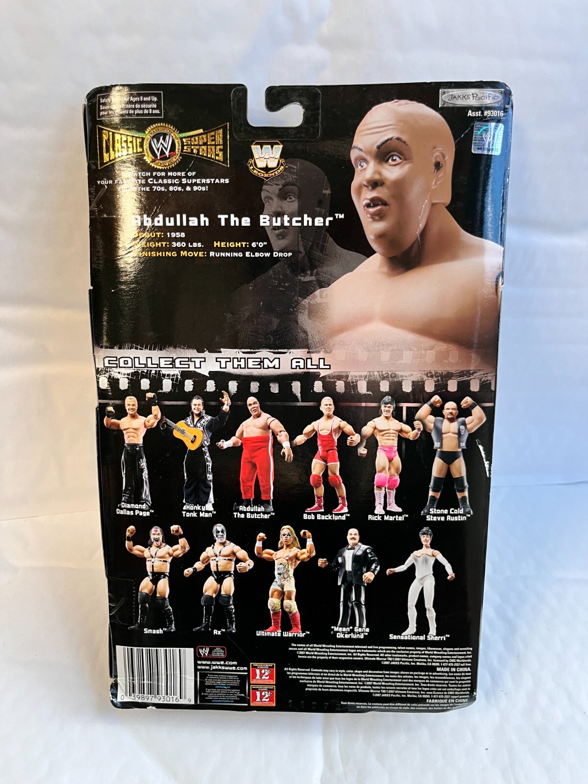 WWE WWF ABDULLAH THE BUTCHER CLASSIC SUPERSTARS SERIES 14 JAKKS WRESTLING FIGURE