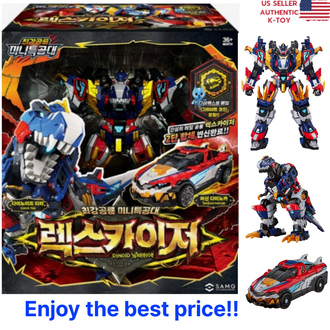 Miniforce Dinoid Warrior REX KAISER D6 D7 D9 Great Integration Robot full set