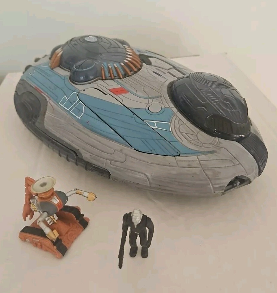 BROKEN LOST IN SPACE DELUXE TRANSFORMING JUPITER 2 SHIP 1997 W ROBOT & PILOT L42