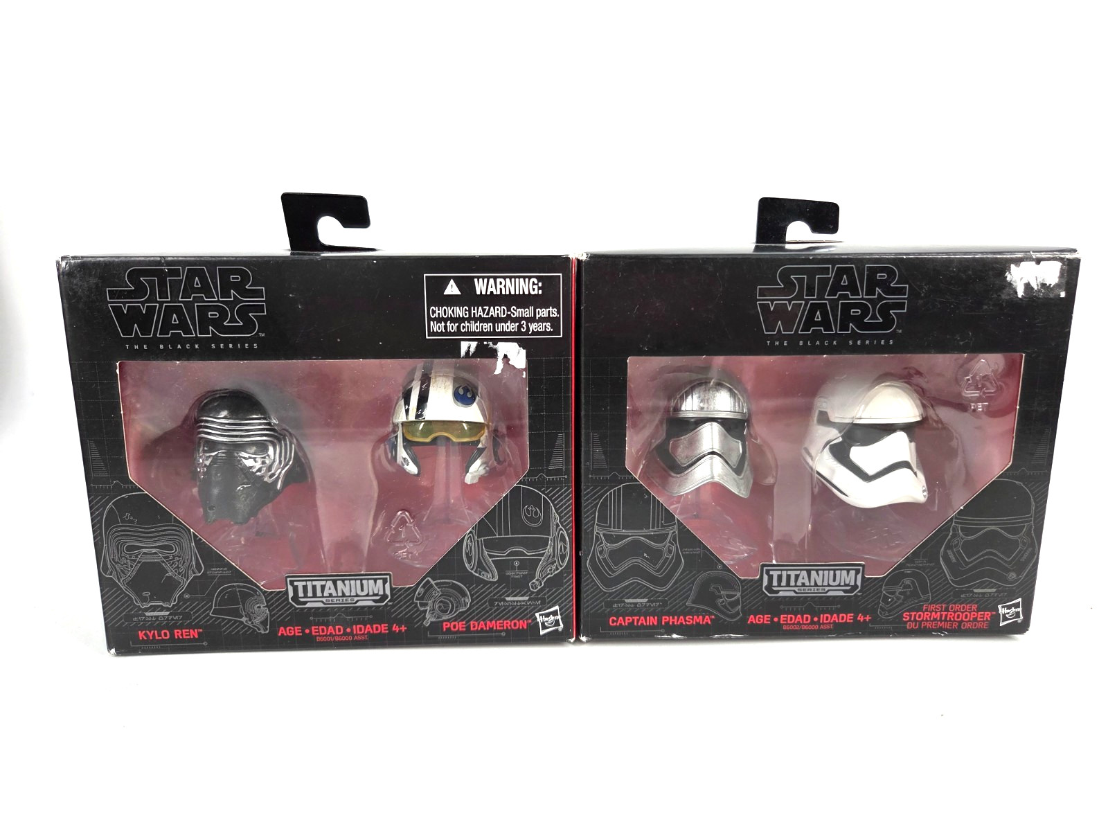 Star Wars Kylo Ren 02 Captain Phasma 02 Titanium Series Lot 2 Sealed