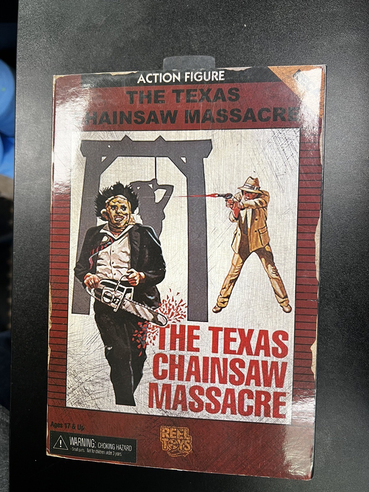 NECA Leatherface The Texas Chainsaw Massacre Atari Video Game Box Figure